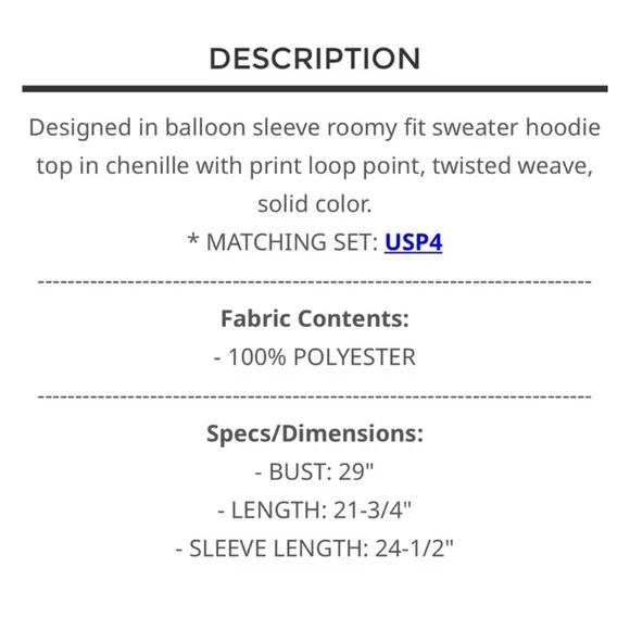 POL 2-piece Gray Sweater Set; worn once - Picture 4 of 4